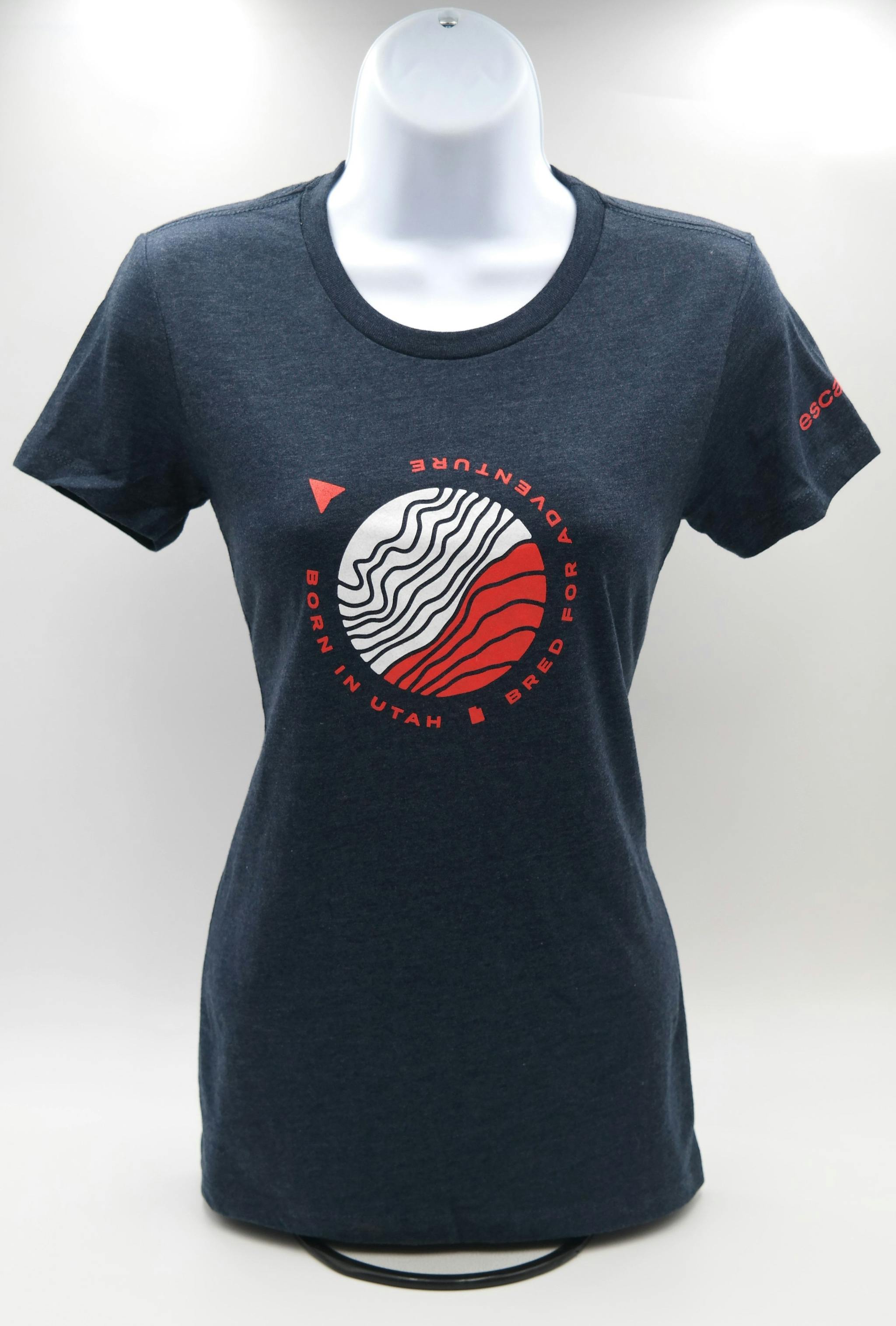 Women's Blue Round Logo T-Shirt